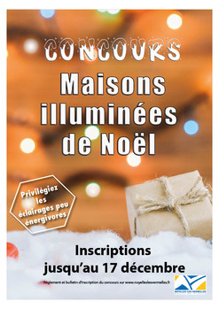 Affiche maisons de noel 2023