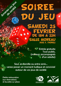 affiche soirée du jeu