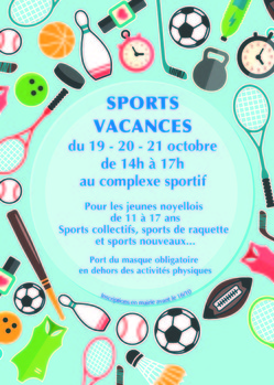 Affiche sports vacances octobre 2020 recto